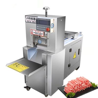 Máy thái thịt đông lạnh bò và cừu trong nhà máy chế biến thực phẩm Máy cắt cuộn thịt cừu