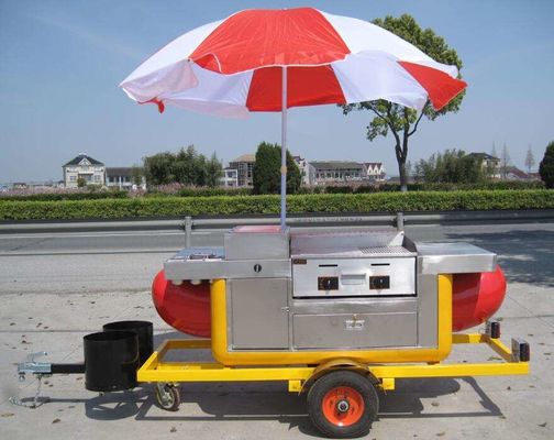 Mua Thẻ cao chất lượng Hot Dog với ủi và nướng sâu Hot Dog trailer sản xuất trực tuyến