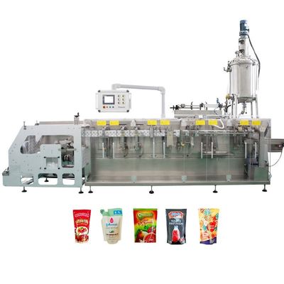Mua Đứng lên túi hoàn toàn tự động Máy đóng gói ngang Lưu trữ dây chuyền sản xuất nước trái cây sản xuất trực tuyến