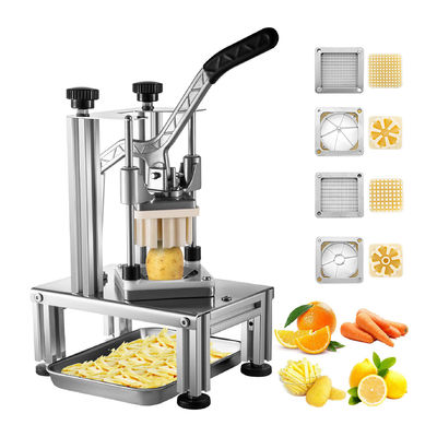 Máy cắt khoai tây chiên di động Máy cắt thức ăn Dưa chuột Miếng cà rốt Miếng cắt khoai tây ngọt
