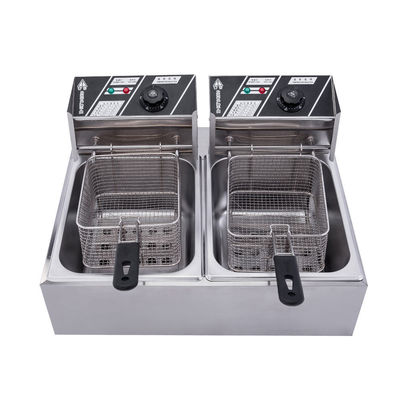 Nhà hàng Thương mại Gas Điện Chips Fryer Double Tank Chips khoai tây Chicken Deep Fryer