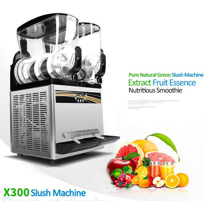 15 + 15L Máy bán hàng thương mại Slush 220V / 110V 500W Với màn hình LCD Touch Switch