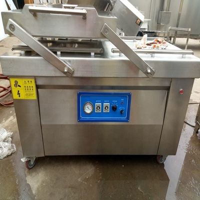 Máy đóng gói chân không phòng hai cho hải sản / thịt mặn / cá khô / thịt lợn / thịt bò / gạo